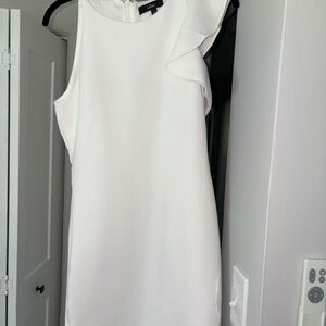 One Shoulder White Dress